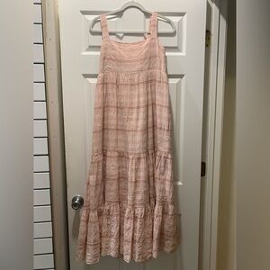 Hatch Maternity Dress pink Stripe 2